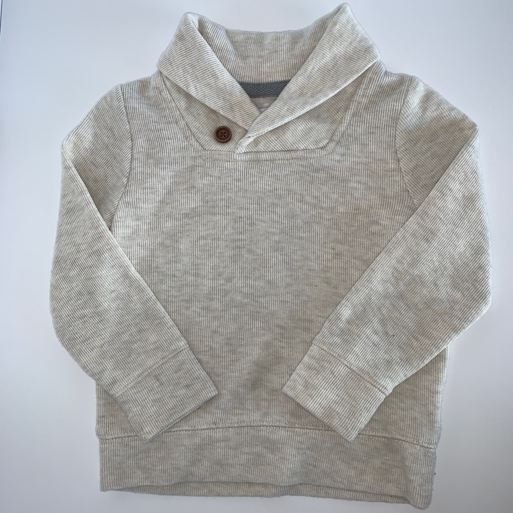 Toddler Boy Shawl-Collar Sweater